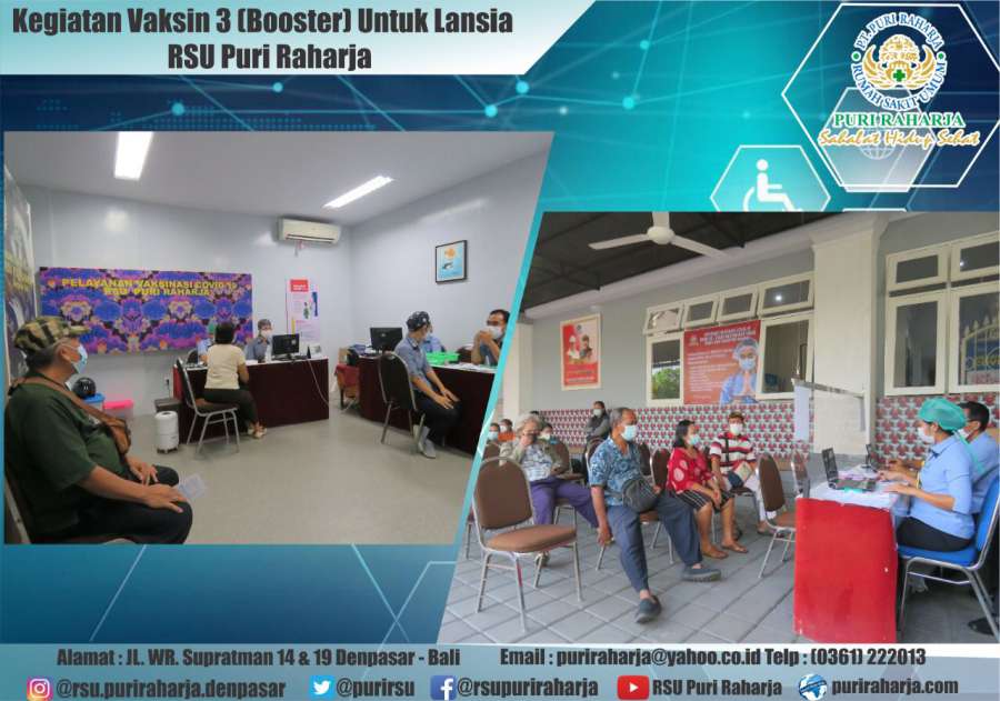 Pelayanan Vaksin Ke 3 (Booster) Untuk Lansia 
