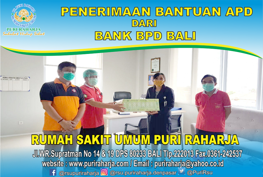 Penerimaan Bantuan APD Dari Bank BPD Bali