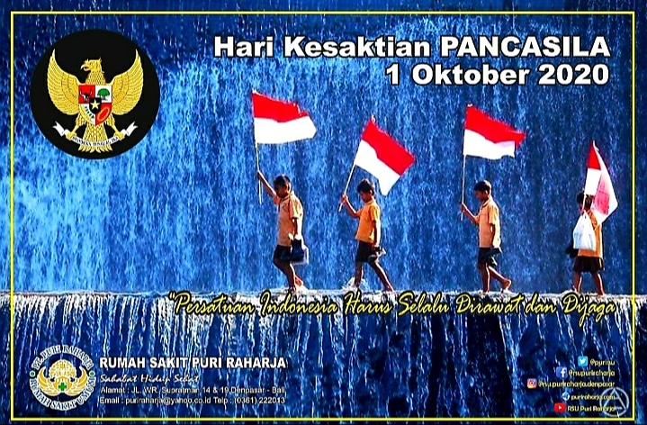 Selamat Hari Kesaktian Pancasila 1 Oktober 2020 
