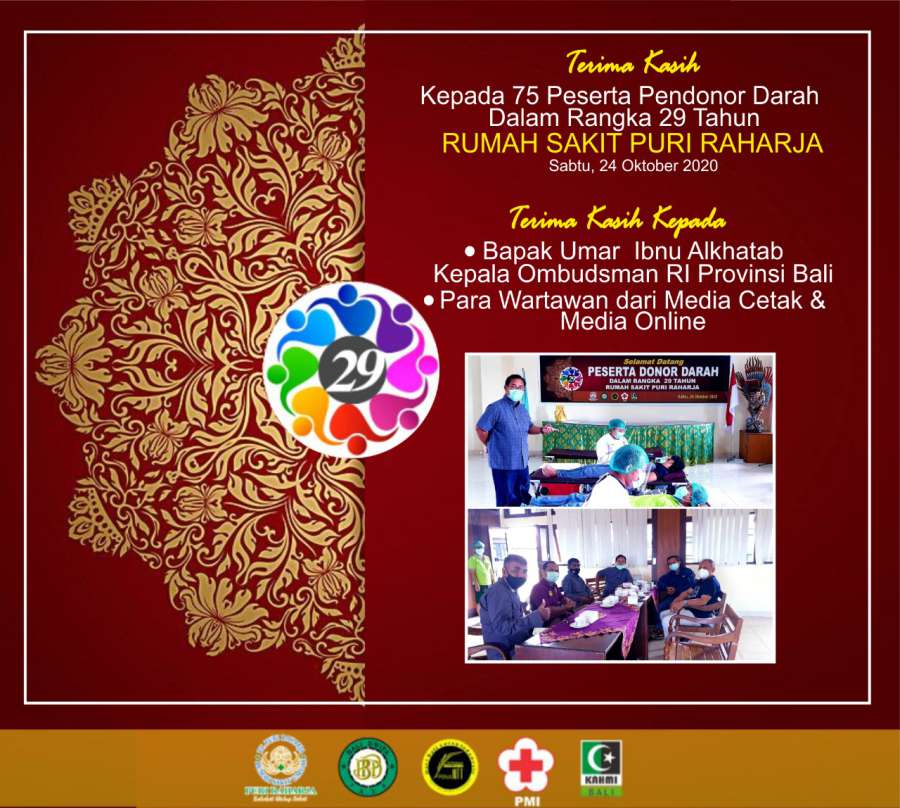 Terima kasih kepada peserta donor darah