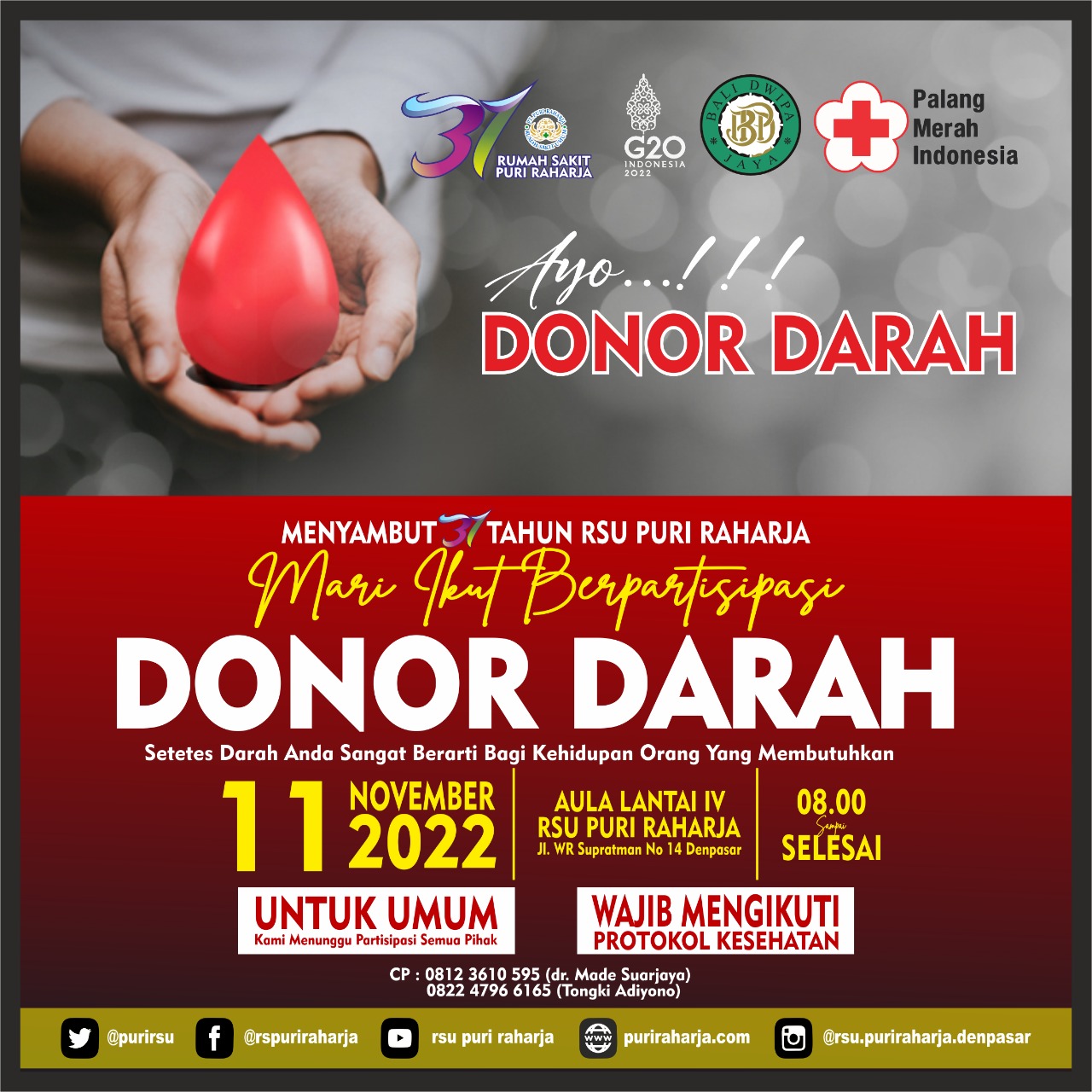 DONOR DARAH RSU Puri Raharja 